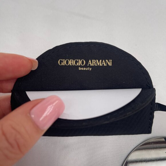 NWT Giorgio Armani Beauty Pocket Mirror Compact Makeup Mirror With Case - Picture 5 of 8